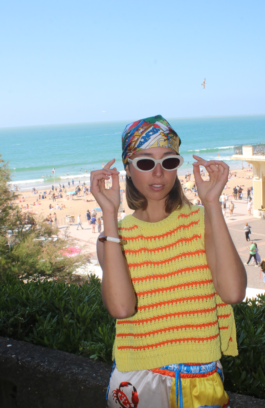 SOIE-MEME - Wholesale Scarf - Women's - Grande plage- carré2