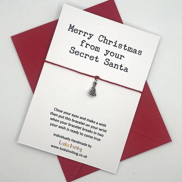 Bracelet Secret Santa Wish - Cadeau secret du Père Noël. pour la vente par Looks Inviting