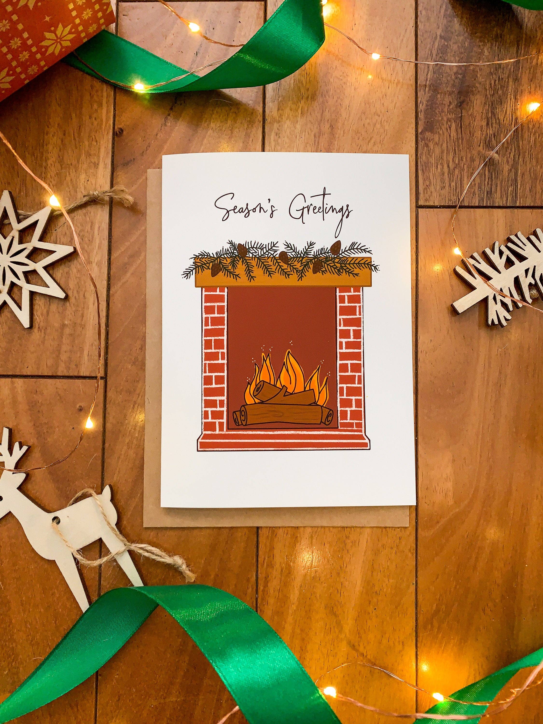 Stone Donut Design, LLC - Wholesale Season's Greetings Card - Vintage Inspired Nordic Designed Season's Greetings6