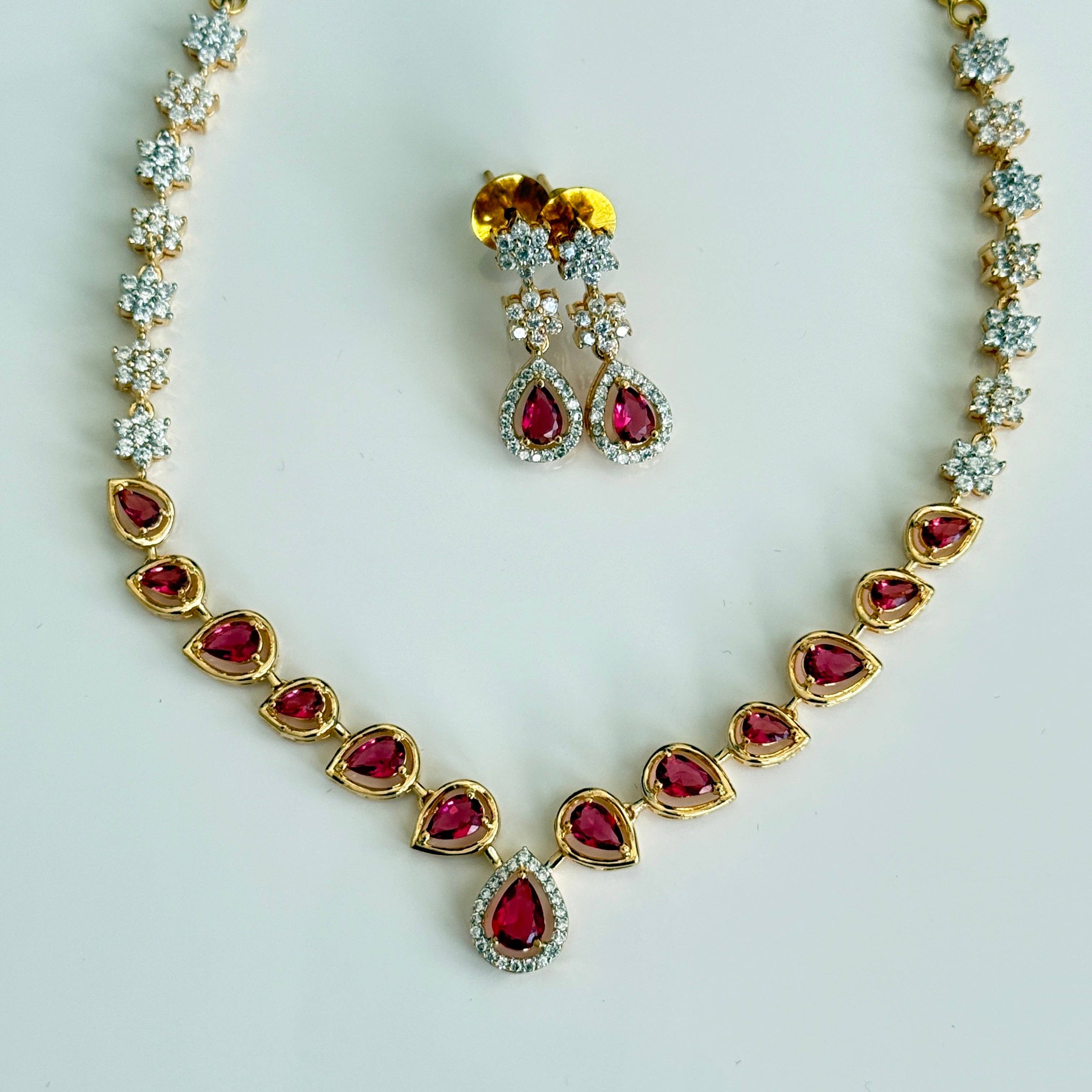 Vinnis Jewelry - Wholesale Jewelry Set - Vinni’s Ruby Blossom Set2