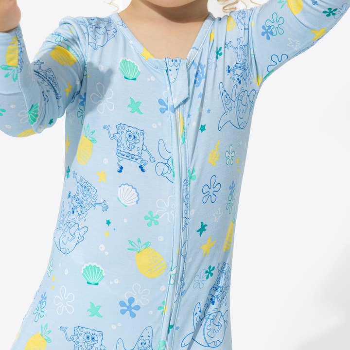 Bellabu Bear - Venta al por mayor Pijama - Bebé - Zapatillas convertibles de bambú SpongeBob Fun2