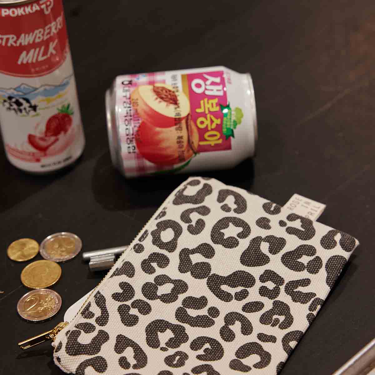 Rose in April - Wholesale Coin Purse - Women's - MARIE PURSE GRAOU NATUREL1