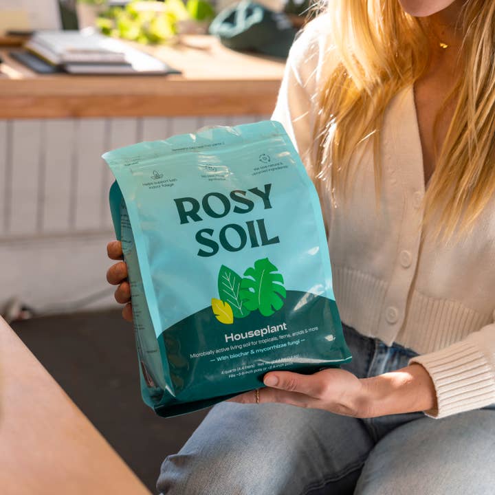 Rosy Soil - Vente Terreau de plantation/rempotage - Mélange de terreau biologique, 4 pintes, pour plantes d'intérieur et herbes6
