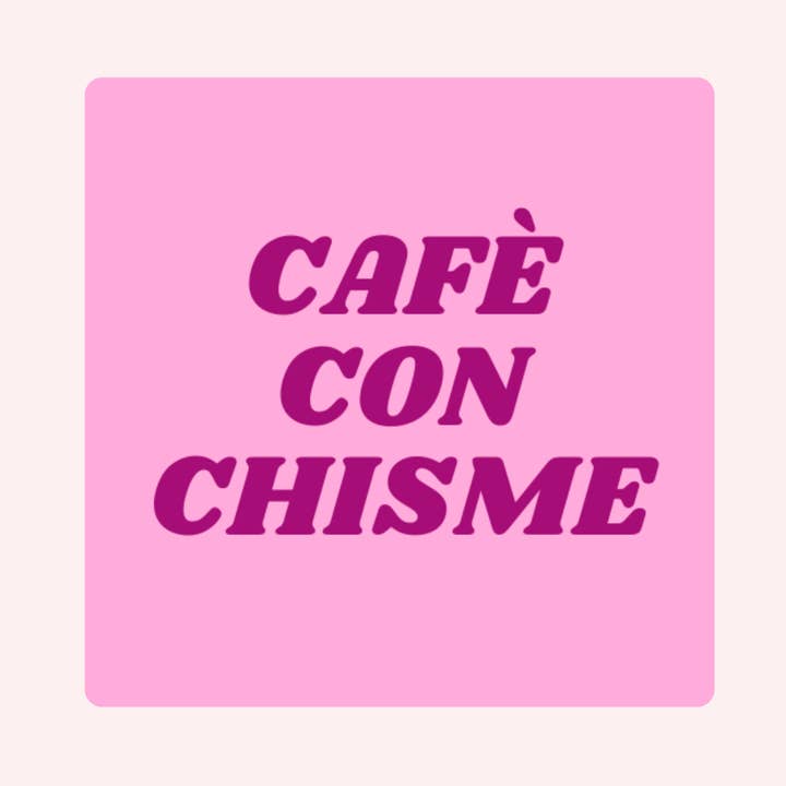 Cafe con Chisme Decal for wholesale by All The Rage