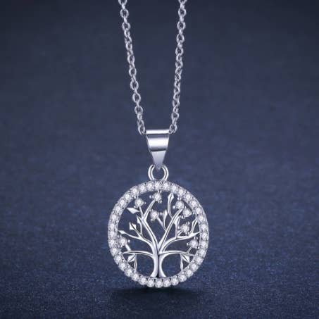 Livets Træ halskæde - 925 Sterling Sølv for engroshandel hos Omen Bazaar LLC