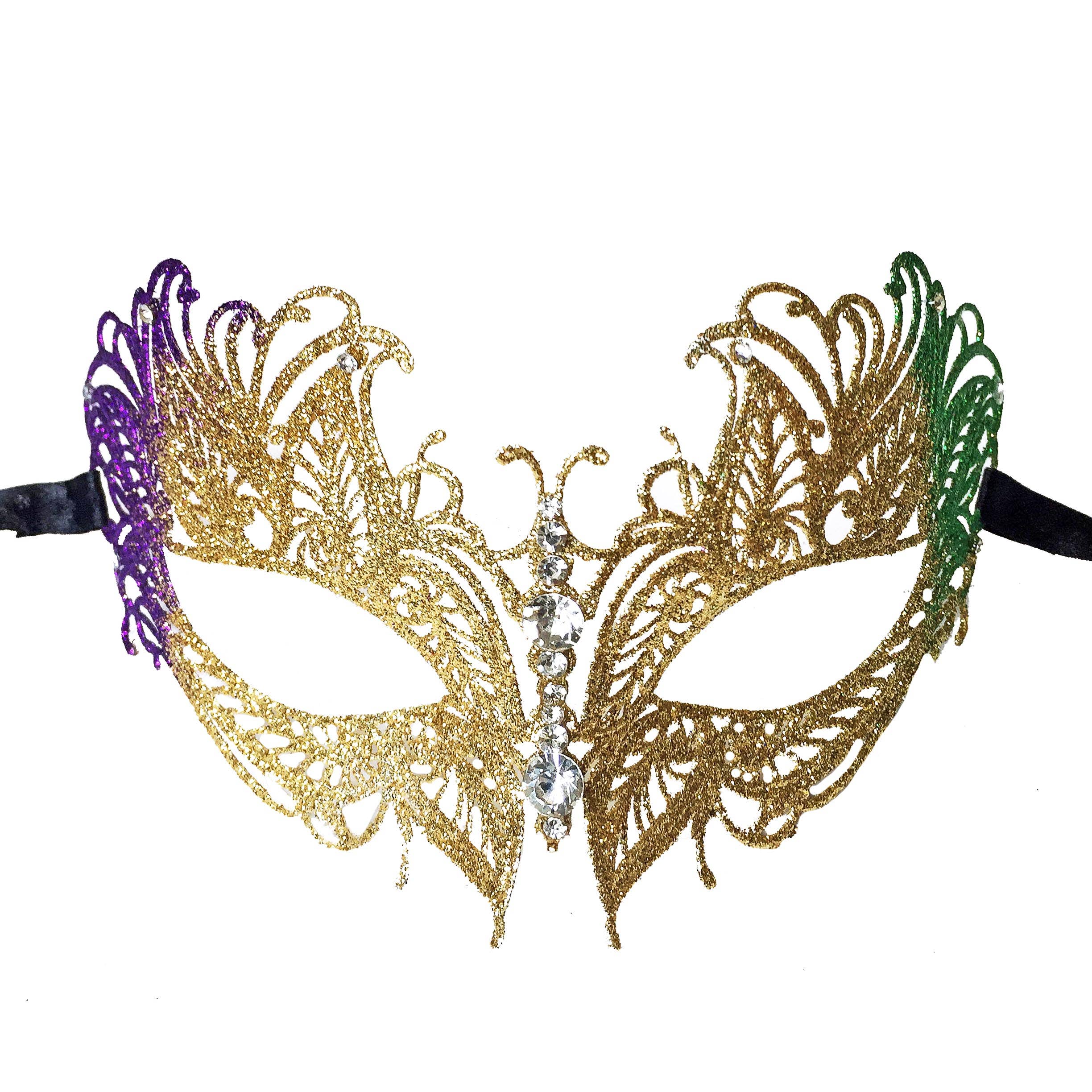 Mardi Gras Creations - Wholesale Costume - Women's - Butterfly Cut Out Mask0