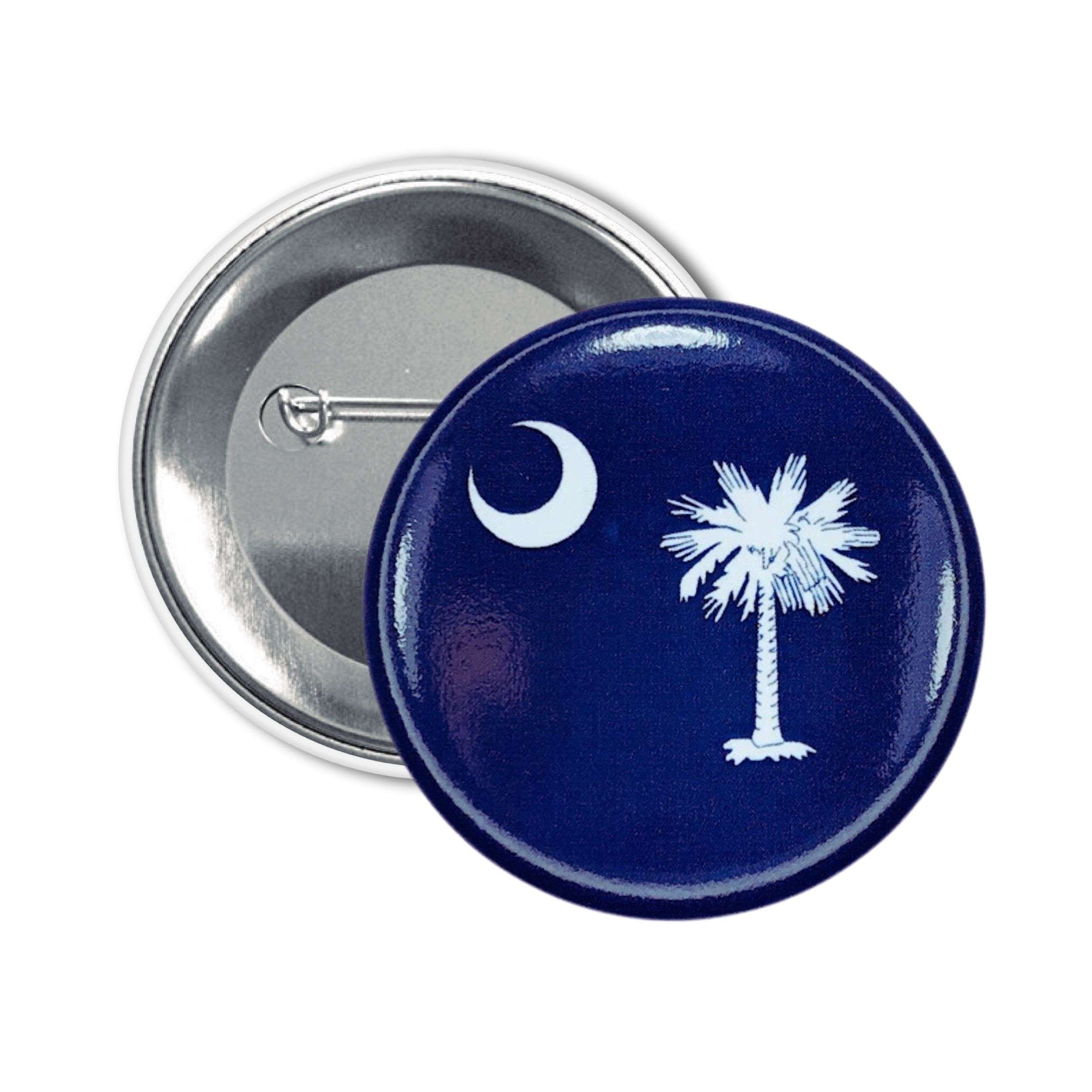 Astur Pins - Wholesale Lapel Pin/Button - Round Plate - State Flag of South Carolina - USA0