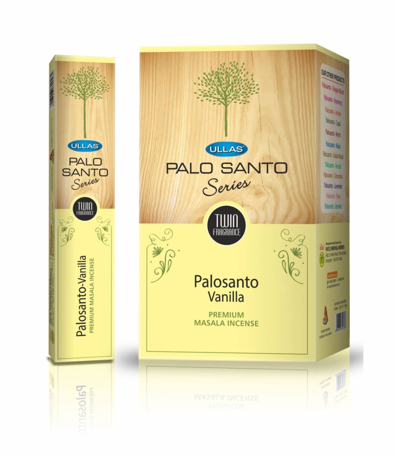 AUM Fragrances - Wholesale Smudge Stick - Ullas Series PS 15g Palo Santo-Vanilla0