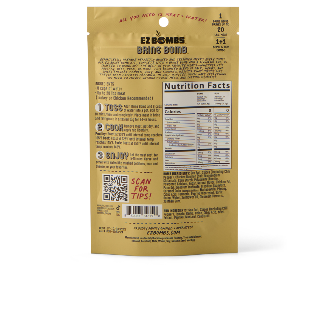 EZ Bombs - Wholesale Rub - Brine Bomb with Rub – by EZ Bombs (24 Units/Case)5