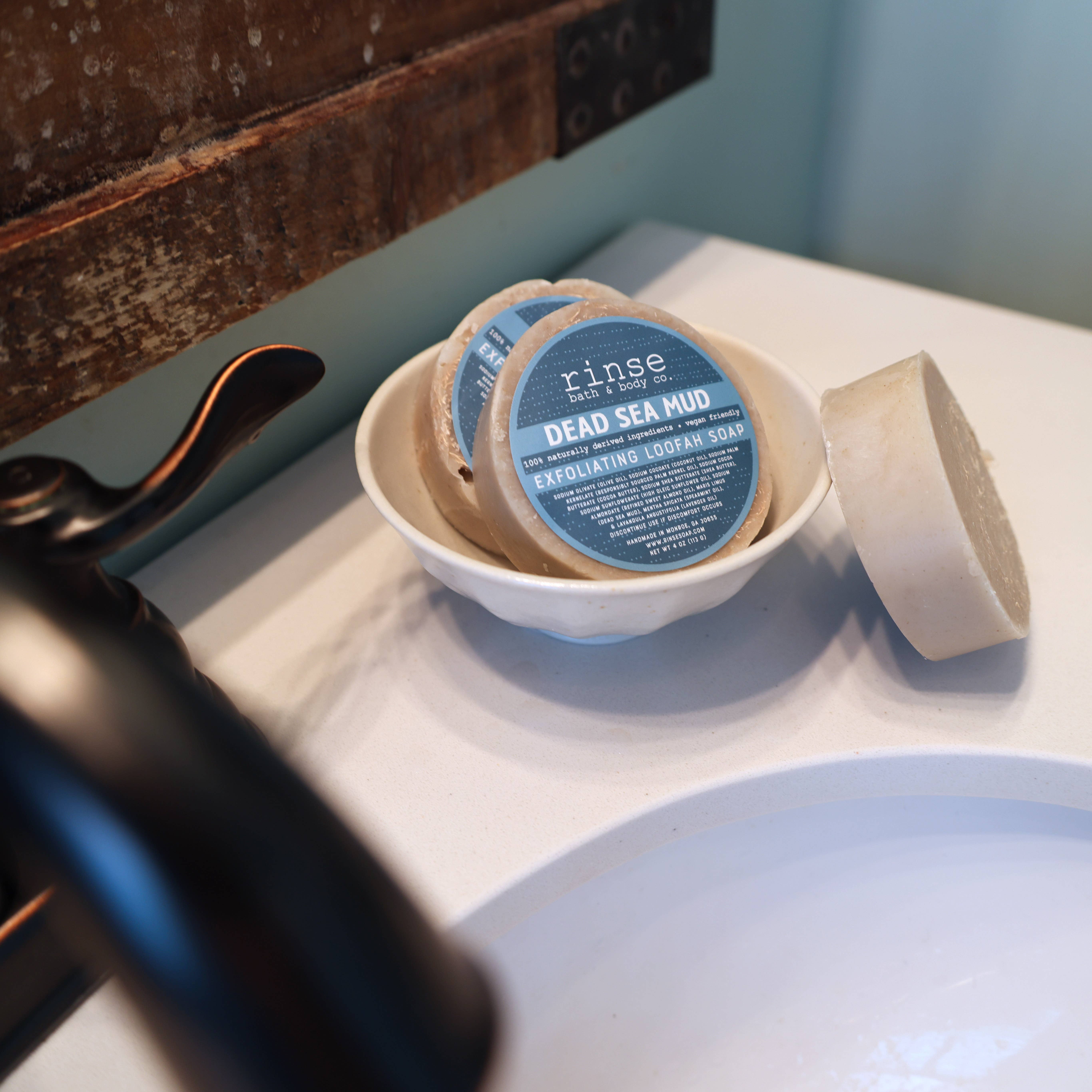 Rinse Bath Body Inc - Wholesale Bar Soap - Soap - Dead Sea Mud Loofah | Natural Exfoliating Bar Soap2