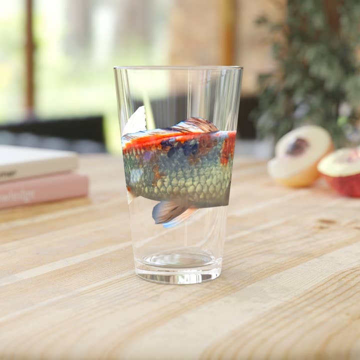 Marick Booster – wholesale Beer glass/mug – Koi Fish Pint Glass, 16oz3