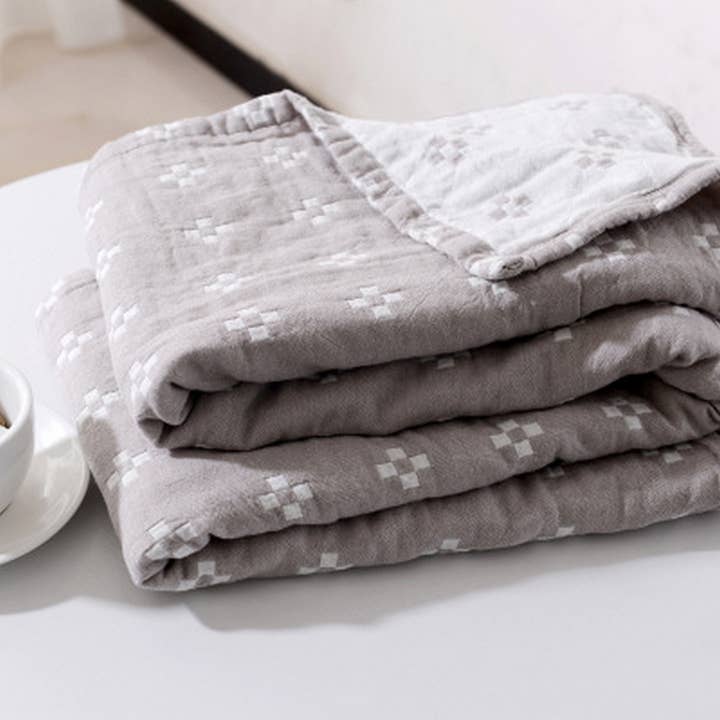 ACCITY - Wholesale Throw Blanket - 2024 NEW FOUR-LAYER GAUZE BLANKET COVER BLANKET_CWMM16171