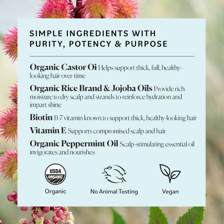 Sky Organics - Wholesale Hair Oil - Organic Castor Oil GroPotion (with Biotin) 6oz3