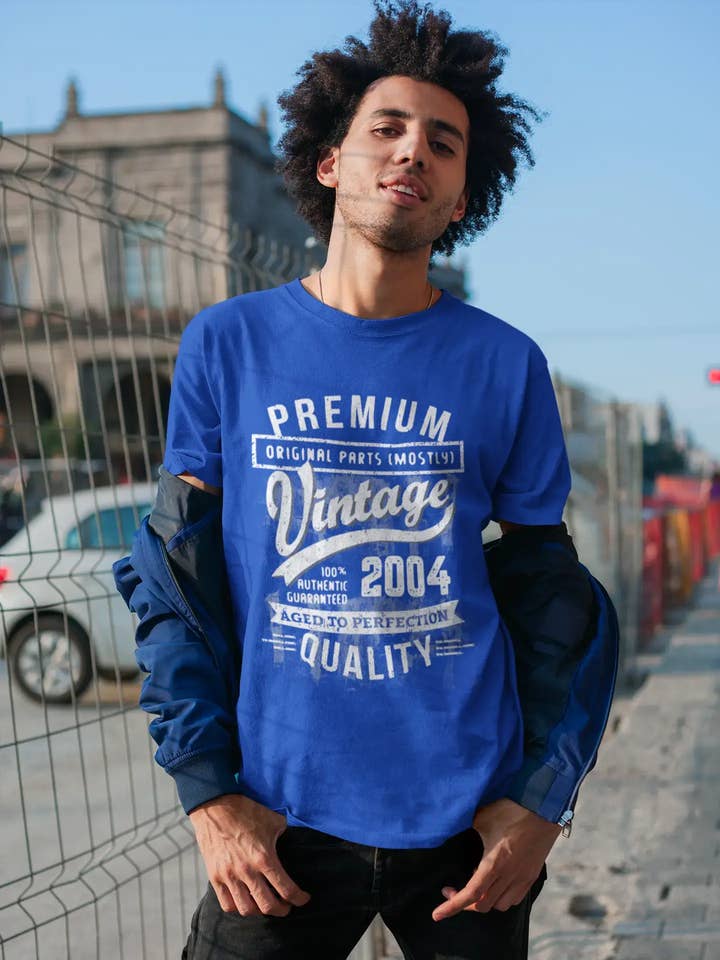 ULTRABASIC - Graphic Men's 2004 Aged to Perfection Birthday Gift T-Shirt for wholesale by ULTRABASIC