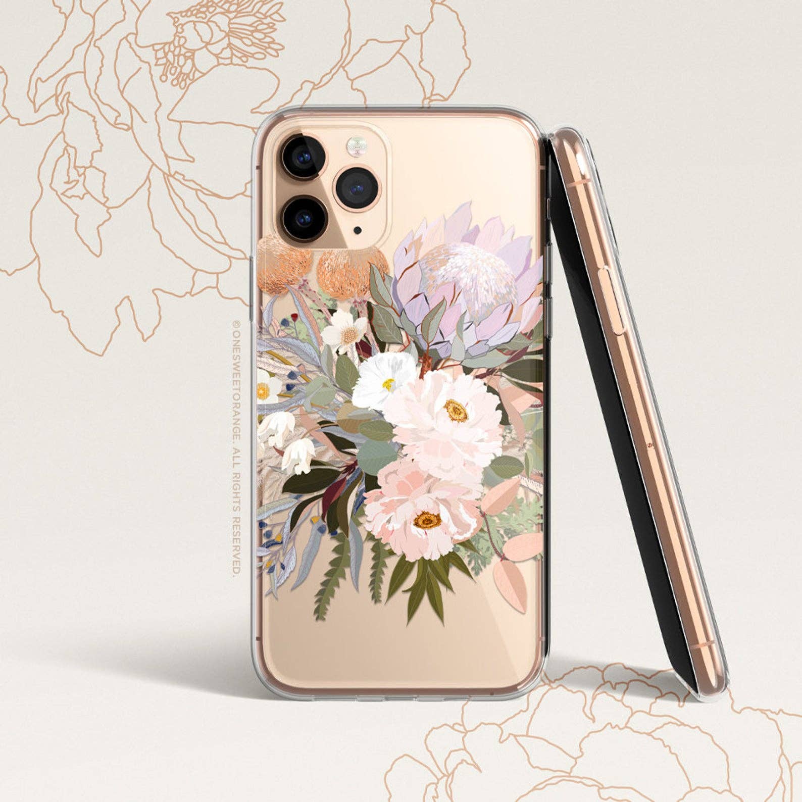 Onesweetorange - Wholesale Phone Case - Women's - iPhone Protea Bouquet Case2