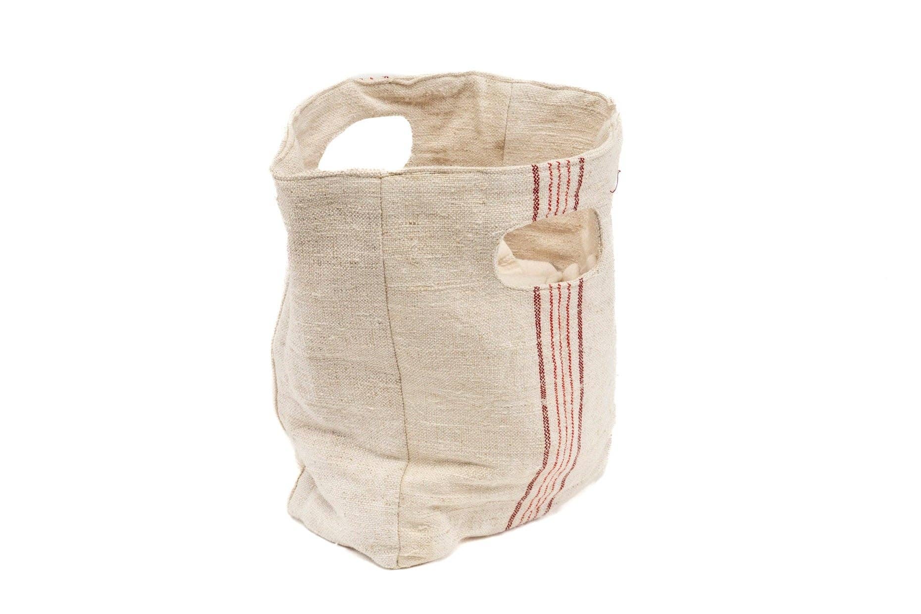 Lineage Botanica - Wholesale Tote Bag - Women's - Carry Bag: Handwoven antique Hungarian hemp - BG180