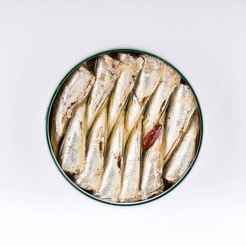 Made in Spain - Wholesale Tinned Fish - Spicy Olive Oil Sardines 10/14 Units, La Curiosa2