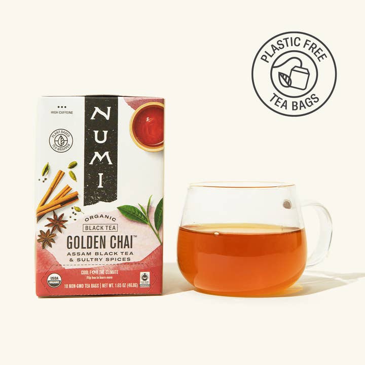 Golden Chai™ (6 18-count boxes) for wholesale by Numi Tea