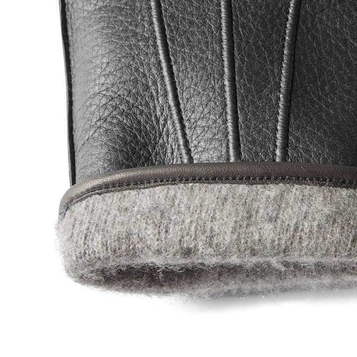 Maestrale Napoli – Luvas - Mulher por atacado – Couro com tela sensível ao toque Deerskin em Notte Black6