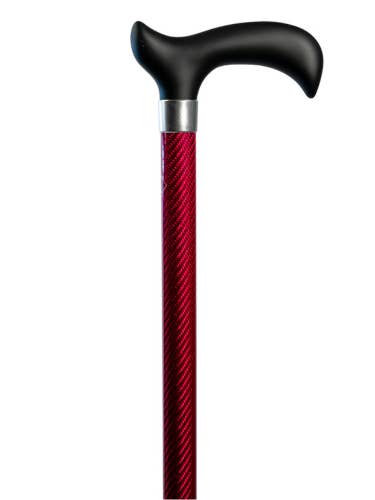 Rose vif Slimline en fibre de carbone avec poignée douce au toucher pour la vente par WC Walking Canes
