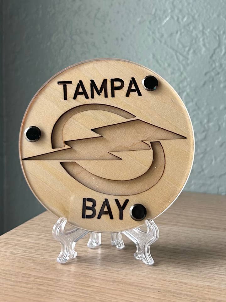 Tampa Bay Lightning Coaster Set for wholesale by Two Salty Chicks Studio