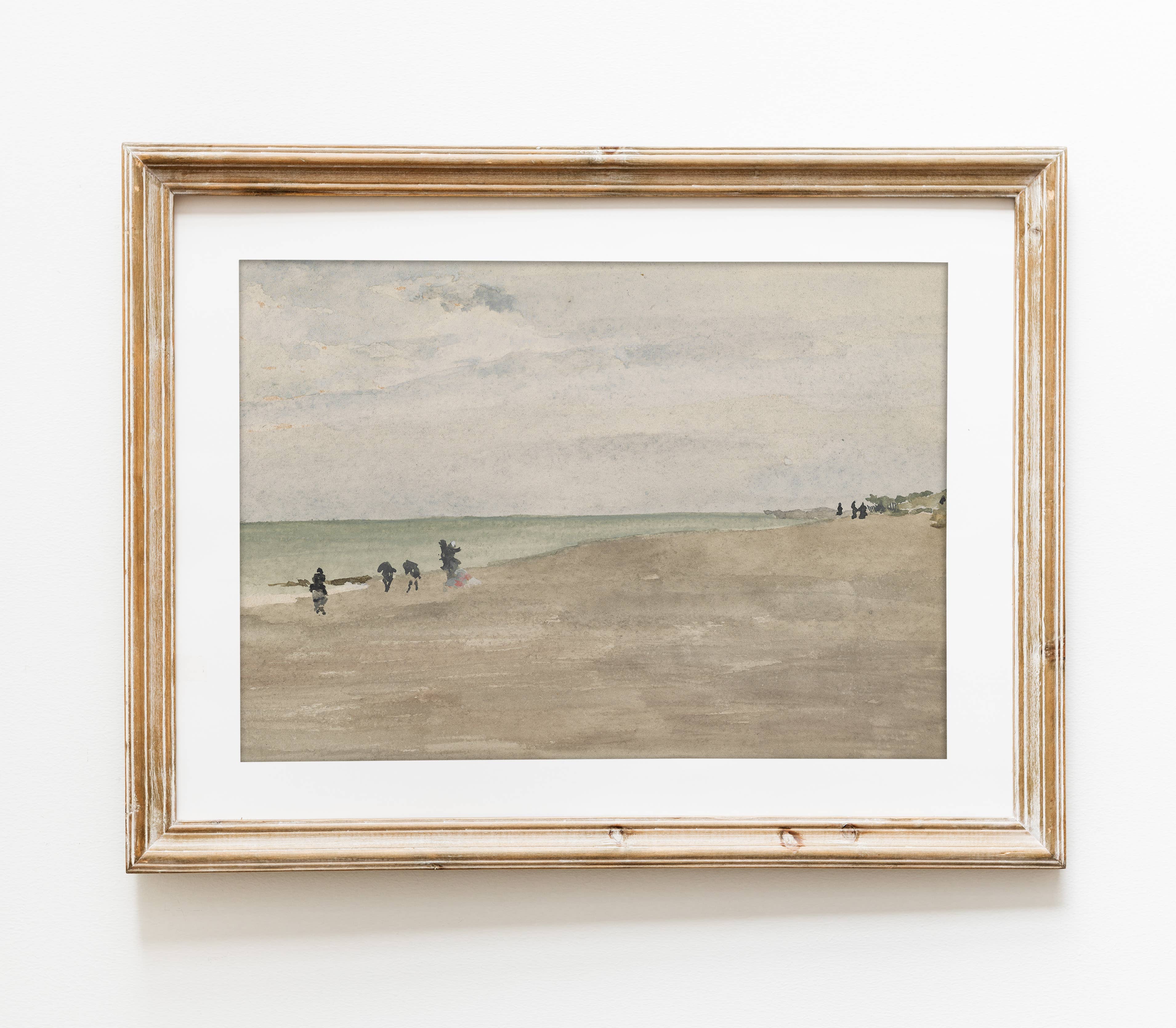 Hyggely - Wholesale Art Print - Vintage Coast Landscape View | Beach Shore Art Print L1083
