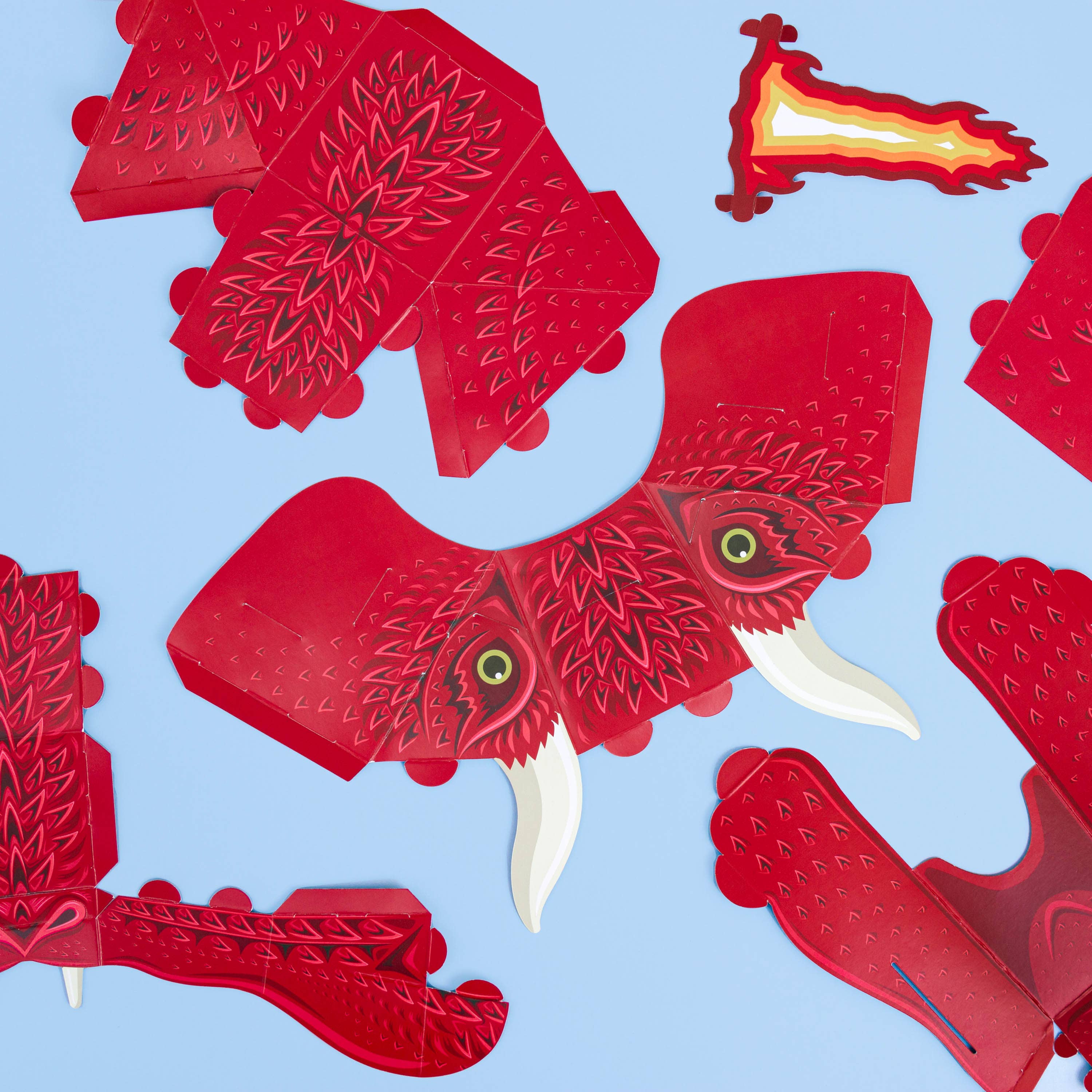 Clockwork Soldier - UK – wholesale DIY craft kit – Child – Make Your Own Fire-Breathing Dragon Mask5