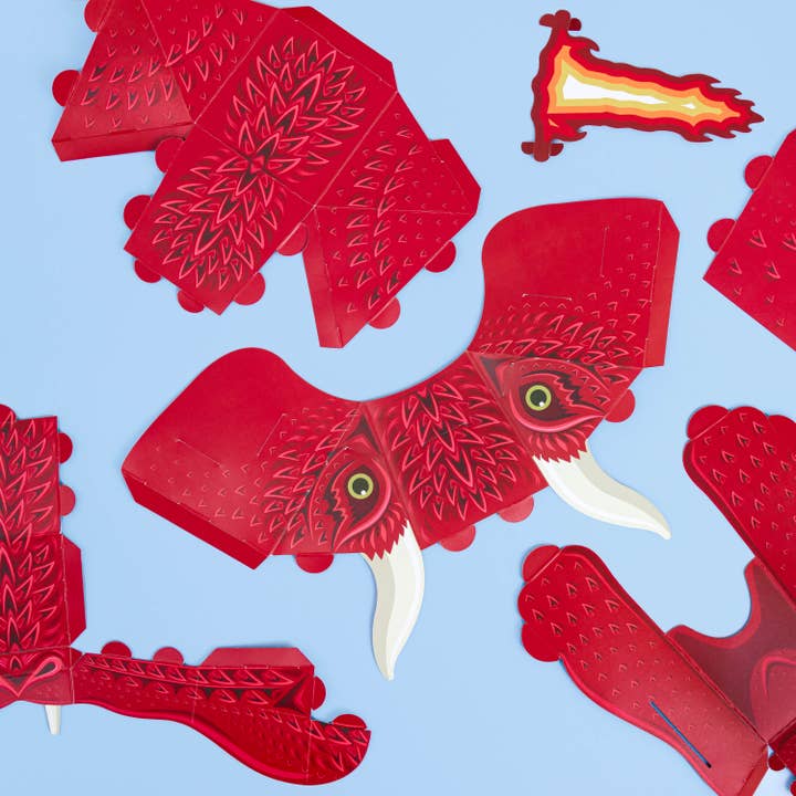 Clockwork Soldier - UK – wholesale DIY craft kit – Child – Make Your Own Fire-Breathing Dragon Mask5