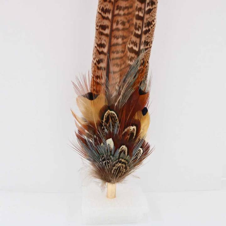 Willow Lane Hat Co. - Wholesale Hat Accessory - Women's - Western Feather Hat Pin Natural4