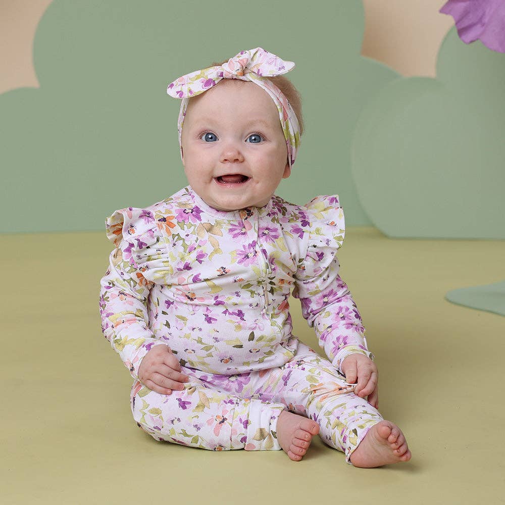 Snuggle Hunny - Wholesale Jumpsuit - Baby - Isla Organic Snugglesuit Convertible Romper with Frill2