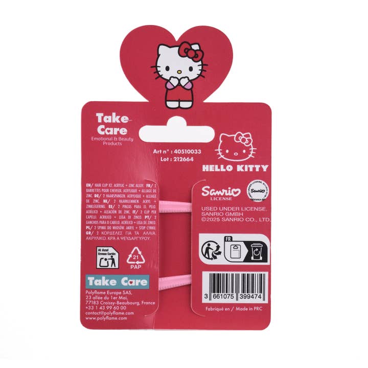 Takecare - Wholesale Hair Clip - Kids - Kuromi set of 2 hair clip barrettes2