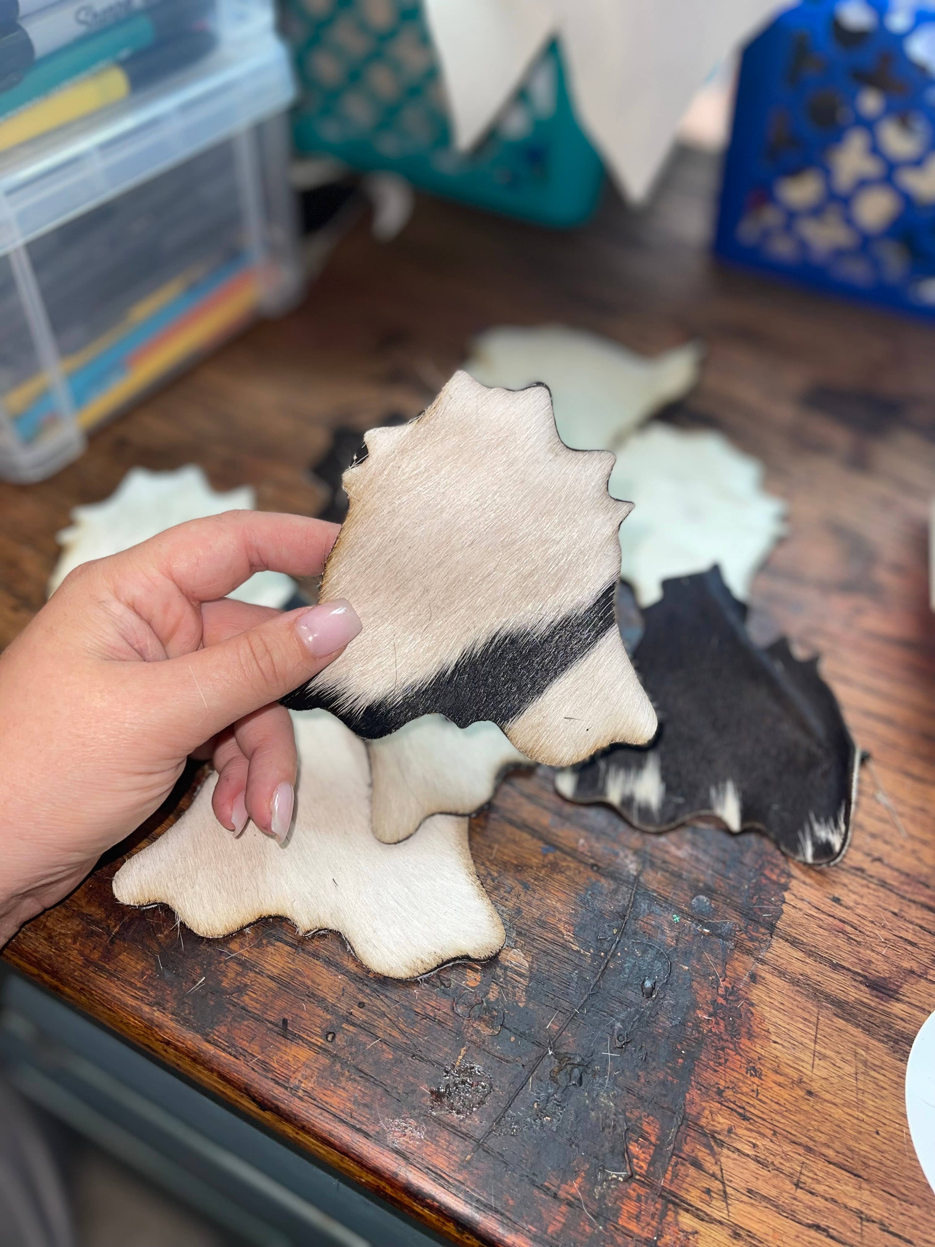 Southern Belles and Shotgun Shells – wholesale Coasters – Western Cowhide Rug Coasters