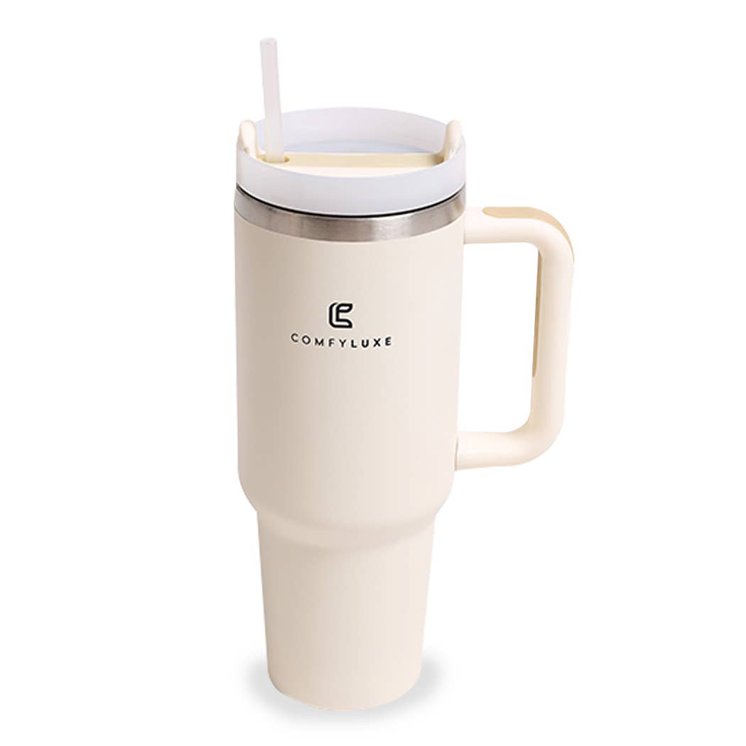 Fashion City - Wholesale Insulated mug/tumbler - Solid Colored 40oz Tumbler with Handle and Straw6
