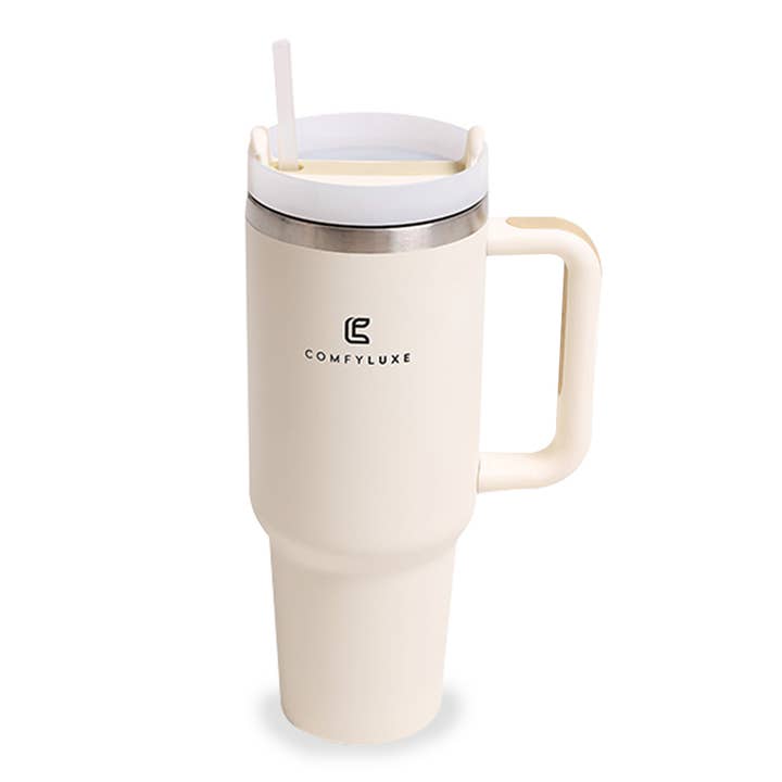 Fashion City - Wholesale Insulated mug/tumbler - Solid Colored 40oz Tumbler with Handle and Straw6