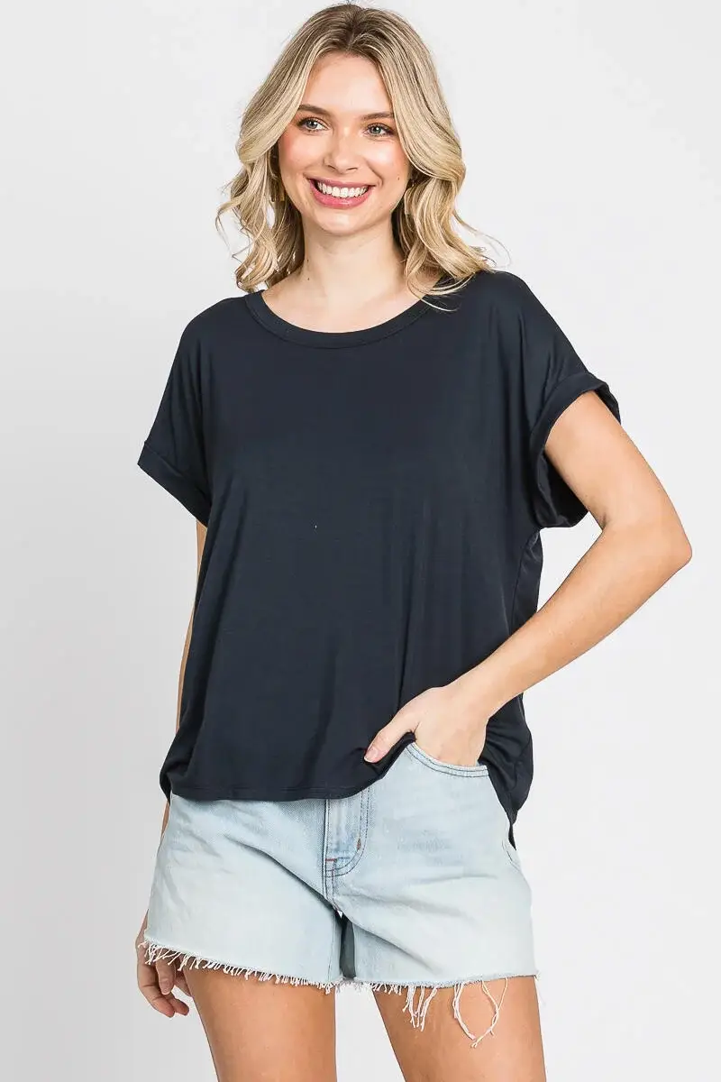 Final Touch - Vendita all'ingrosso Top in maglia - Donna - Top Girocollo in Modal Rayon - T3104820