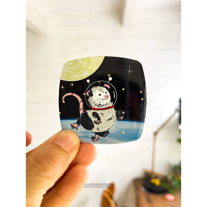 The Crazy Opossum Lady - Wholesale Magnet - Magnet : Space Opossum Possum Gift Stocking Stuffer1