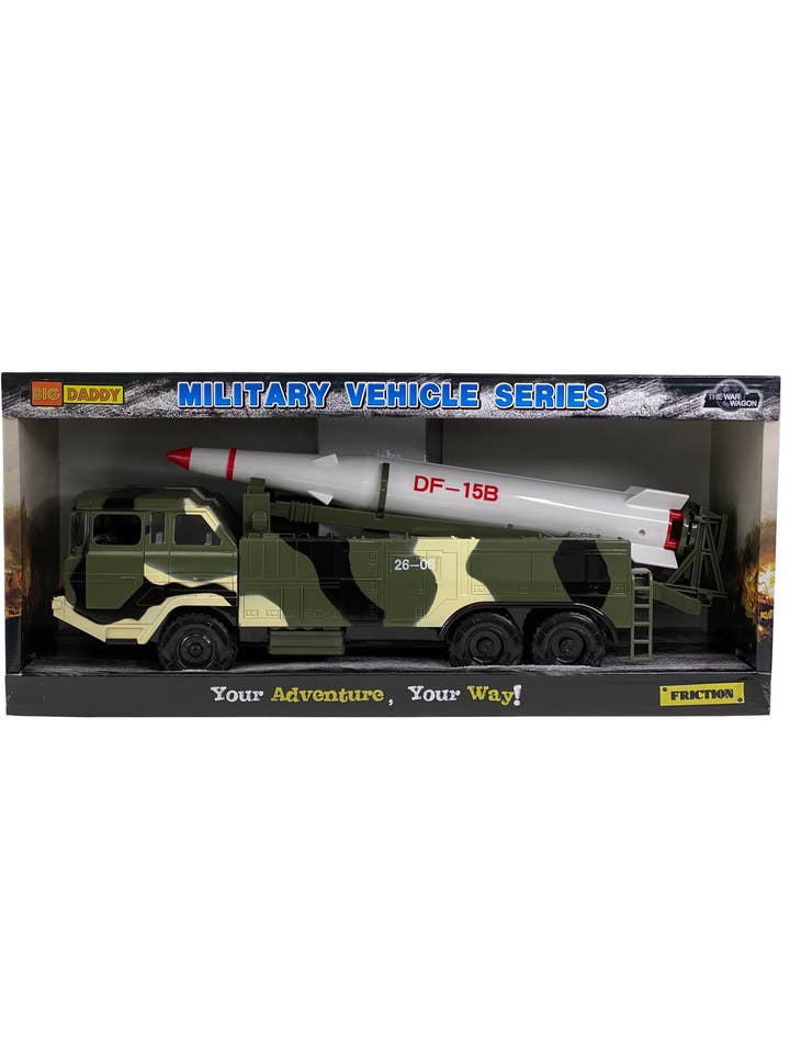 Big Daddy Camion Militare Missile Singolo per la vendita all'ingrosso da parte di KIDS VOICE TOYS GROUP
