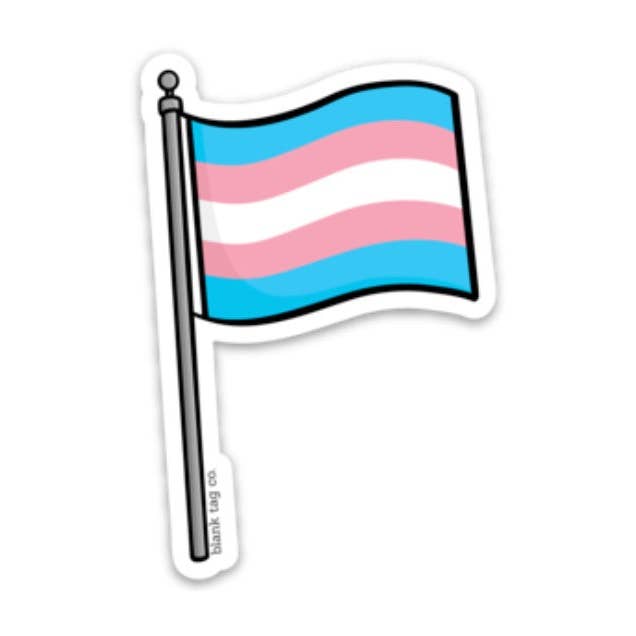Blank Tag Co.® Waterproof Sticker - Transgender Pride Flag for wholesale by Blank Tag Co. - Waterproof Stickers