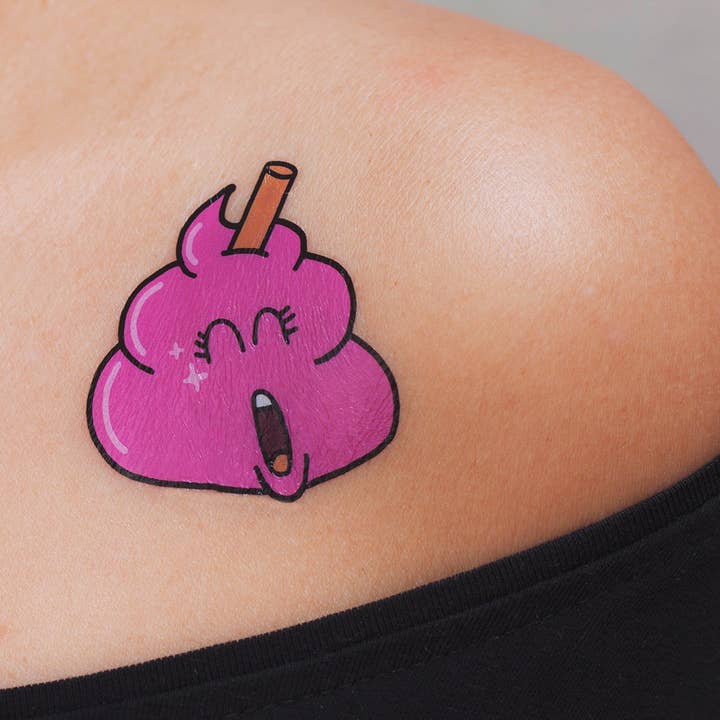 Tattoonie - Wholesale Temporary Tattoo - POOP Tattoo (Pack of 2)