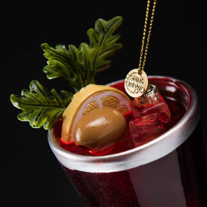 Love & Victory - Wholesale Ornament - Bloody Mary Cocktail Holiday Ornament Christmas Decor