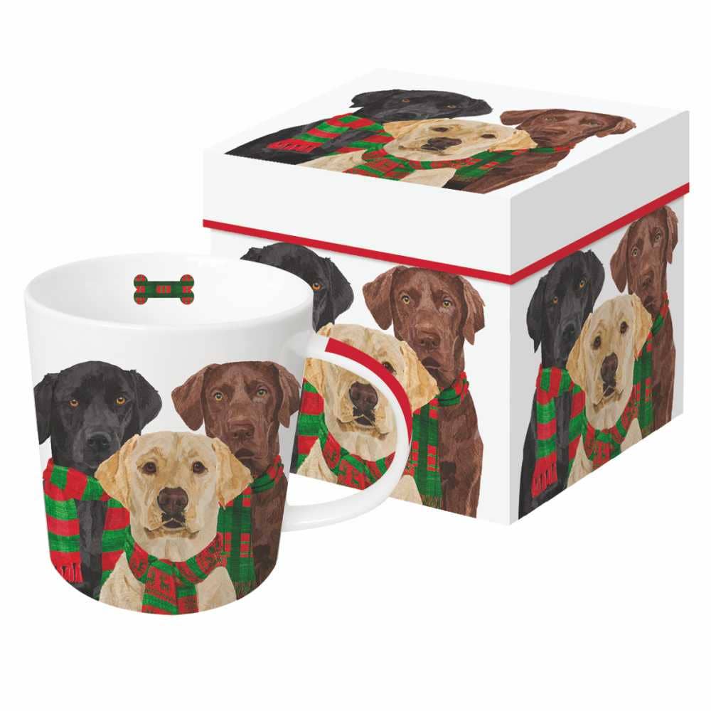 Paperproducts Design • Ambiente - Wholesale Coffee Mug - MUG IN GIFT BOX-MERRY LABRADORS0
