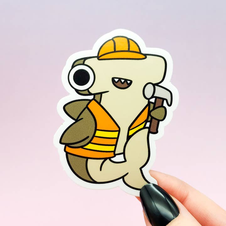 Hammerhead Shark Vinyl Sticker for wholesale by Toku Arts