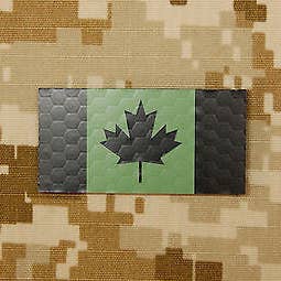 Infrared Mini Canadian Flag Patch for wholesale by BritKitUSA