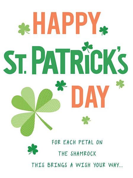 St.-Patrick's-Day-Karte, St.-Patrick's-Day, Kleeblatt für den Großhandel von Piccadilly Greetings