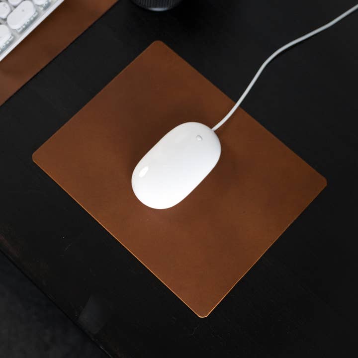 Personalised Leather Mouse Pad | Bench Blotter Keyboard Mat Desk Pad for wholesale by Integral Leather