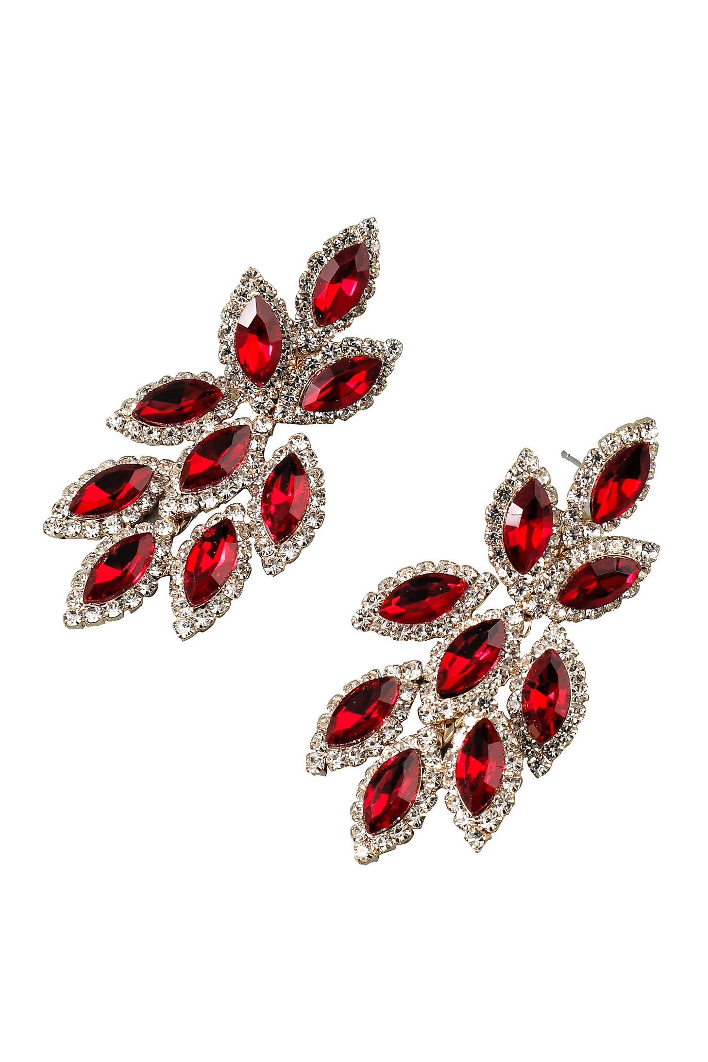 Chicas - Wholesale Dangle Earrings - Pair of drop earrings with crystal jewel rhinestones 4401110