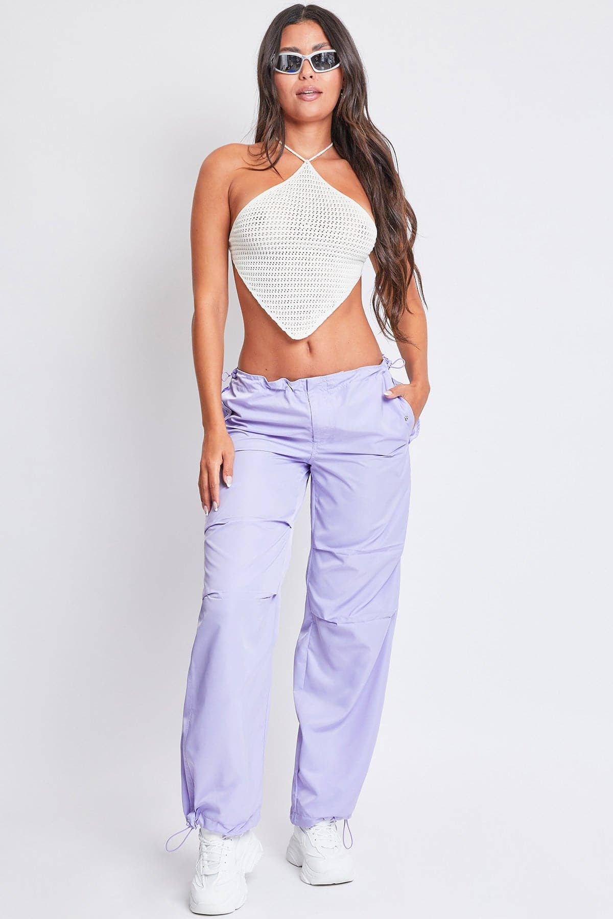 YMI - Wholesale Pants - Women's - Relaxed Nylon Parachute Pants-P1761N125