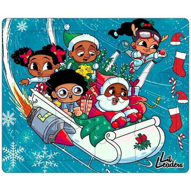 Lil Leaders Holiday Puzzle - Santa & the Gang for wholesale by Lil Leaders