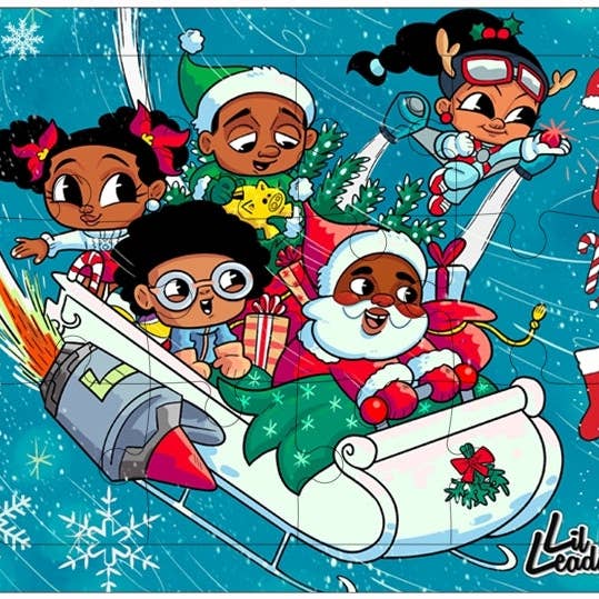 Puzzle de Férias Líderes Lil - Pai Natal do Pai Natal por atacado de Lil Leaders