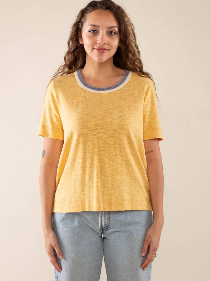 Colorblock Ringer Tee for wholesale by NLT